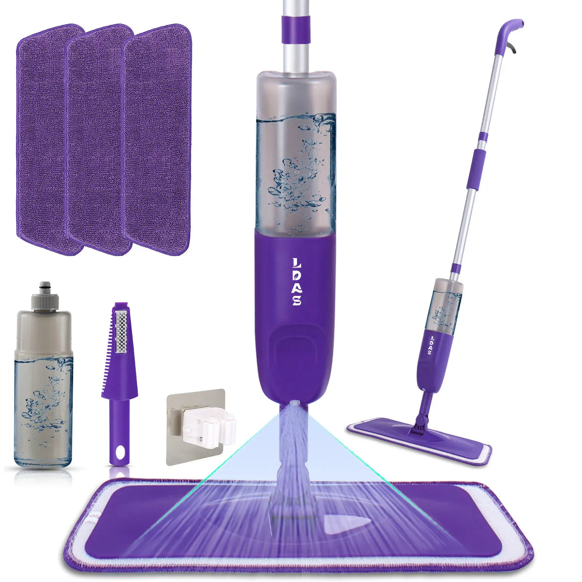Balai Serpillère Vaporisateur pour la Cuisine (carrelage et bois) balai
