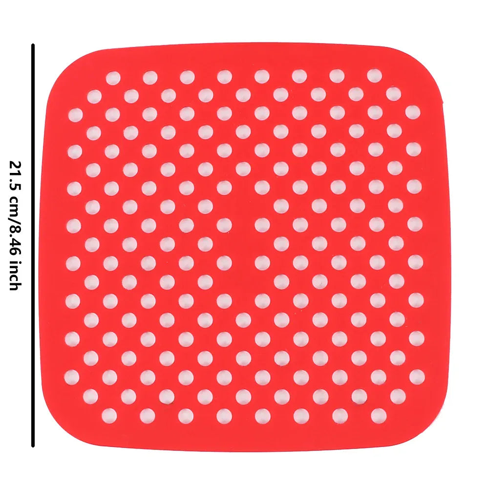 Moule Silicone Air Fryer Réutilisable - Lot de 2 Pièces Rondes Air Fryer
