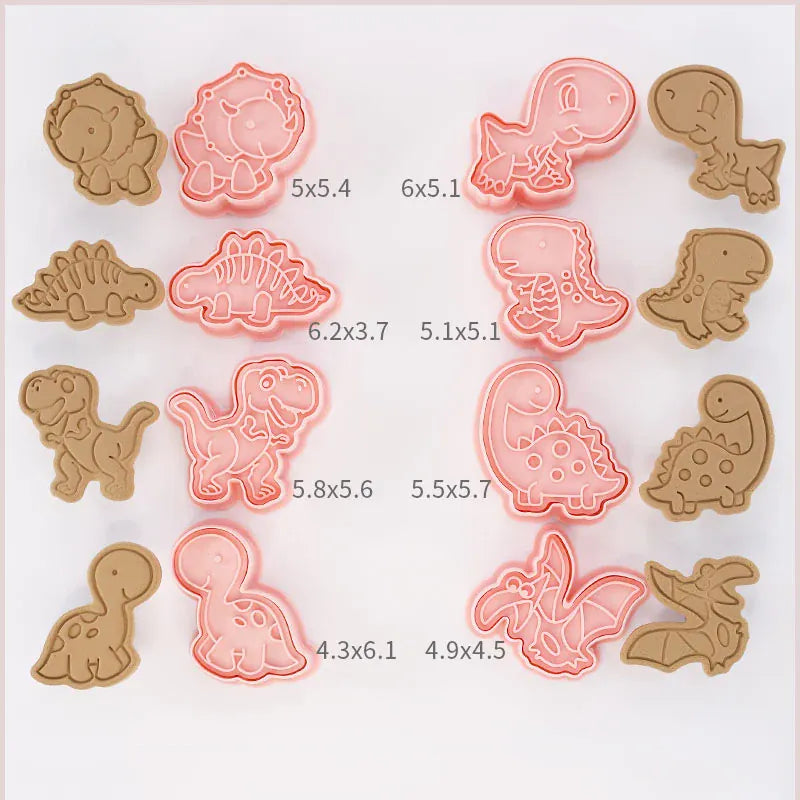 Emporte-pièces à Biscuits - Set de 8 Découpeurs en Plastique 3D emportepieces