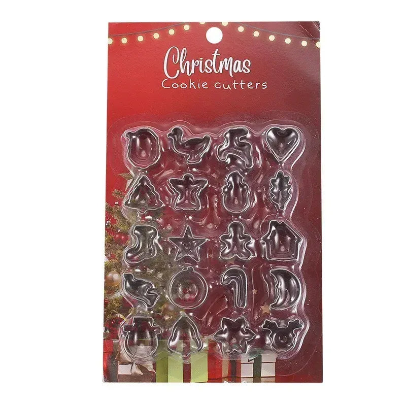 Set de 20 Emporte-Pièces en Acier Inoxydable - Thème de Noël emportepieces