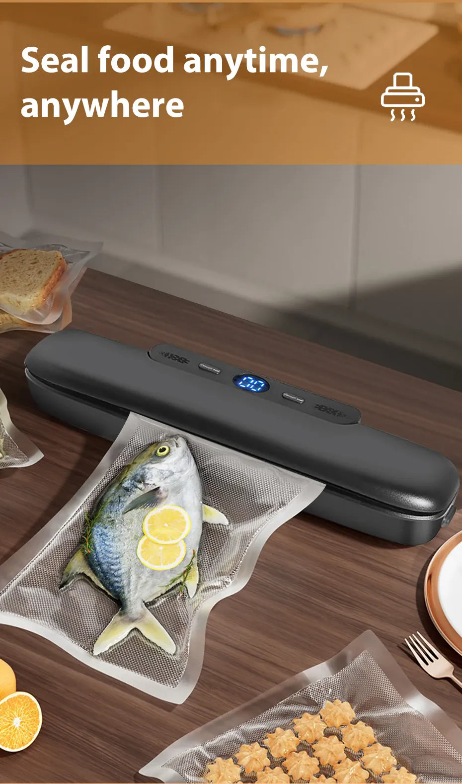 Machine Sous Vide Alimentaire avec 10 Sacs Inclus - Pratique et Efficace sv