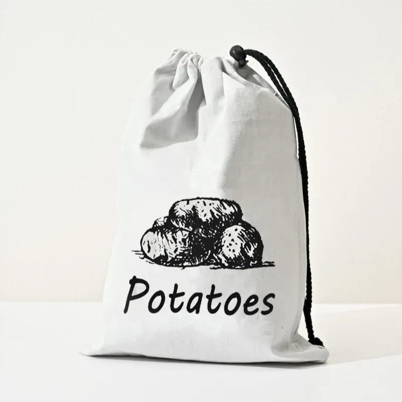 Sacs de conservation pommes de terre et oignons, lot de 2 réutilisables