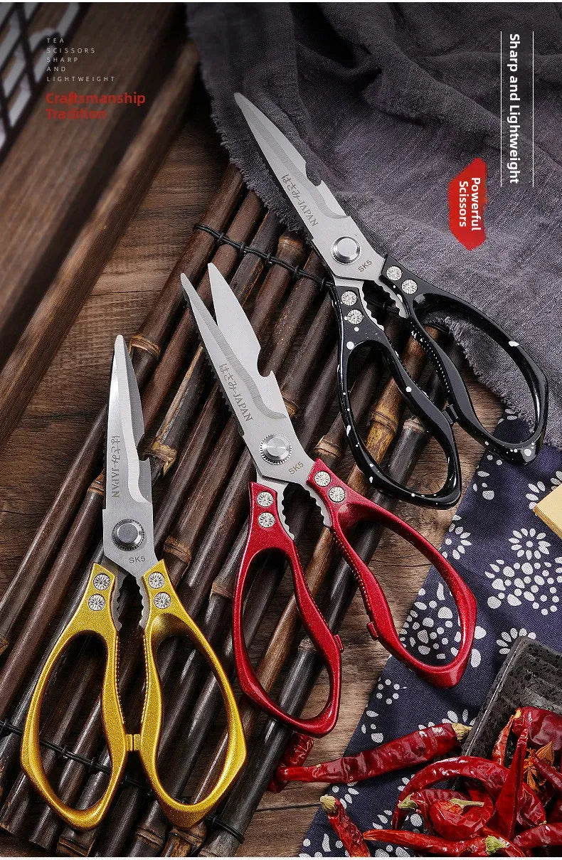 Ciseaux de cuisine en inox multifonction pour couper les os ciseaux