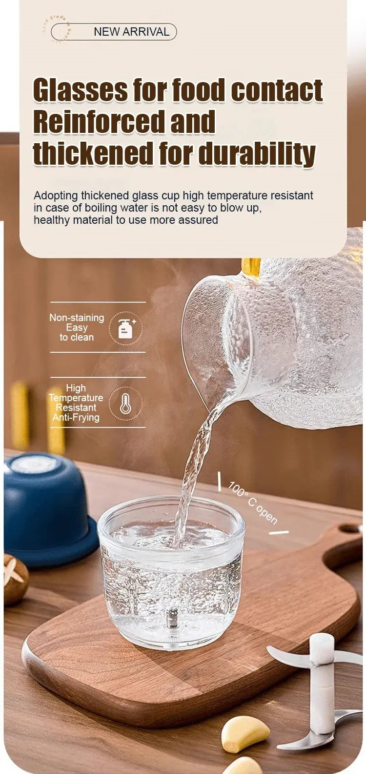 Mini Hachoir Électrique Sans Fil 260 ml — Ail, Légumes, Viande mini hachoir