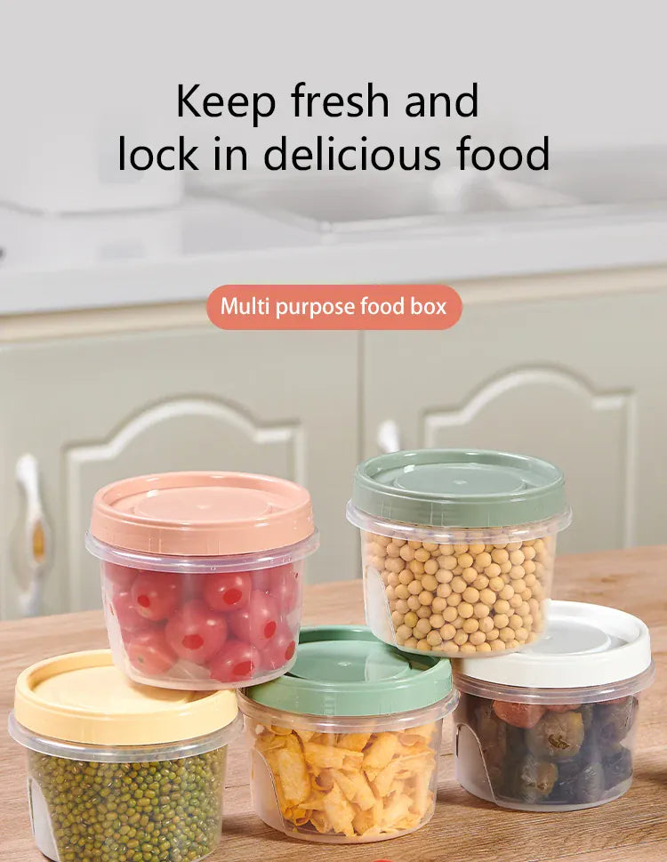 Boîte de Rangement Frigo Hermétique 500ml | 8 Pièces Empilables