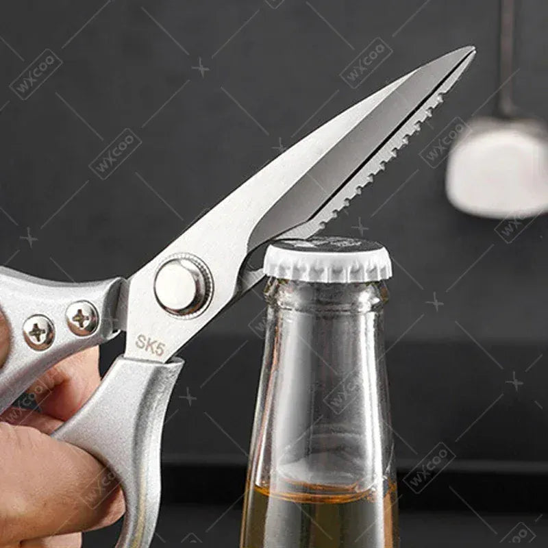 Ciseaux de cuisine inox multifonctions pour couper viandes et os ciseaux