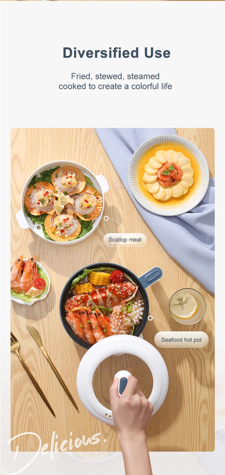 Plats possibles : fruits de mer, fondue