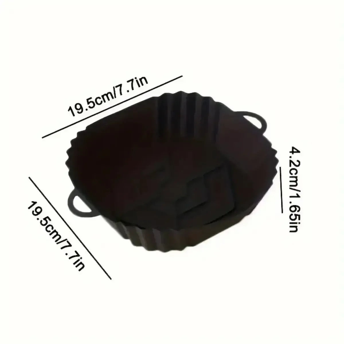 Moule Silicone Air Fryer Réutilisable - Lot de 2 Pièces Air Fryer