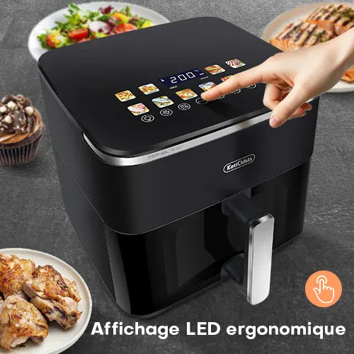 Air Fryer 11L 2000W Écran Tactile et Hublot Visible airfryers