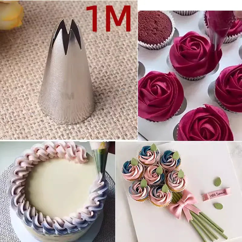 Set de 15 douilles à pâtisserie en acier inoxydable pour gâteaux et desserts douillepoche