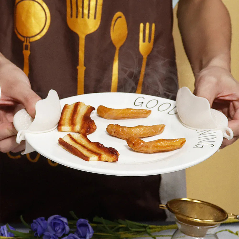 Set de 18 Ustensiles Pratiques en silicone (Rose/Blanc/Noir) spatule en silicone