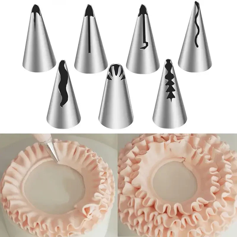 Kit de Décoration de Gâteaux 128PCS avec Douilles et Poches à Douille douillepoche