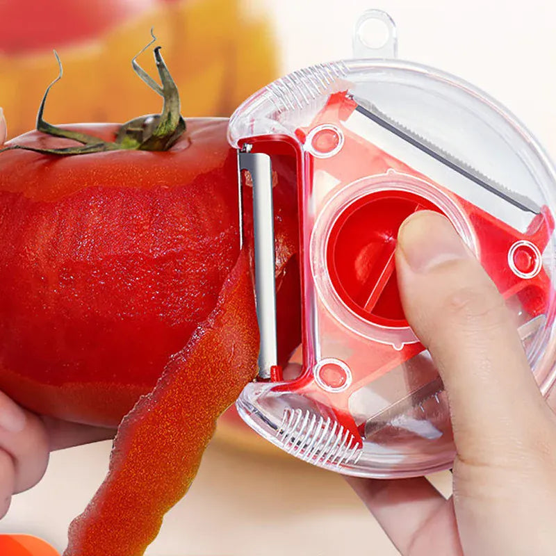 Éplucheur Multifonction en Acier Inoxydable | Lot de 3 Outils de Cuisine eplucheurs