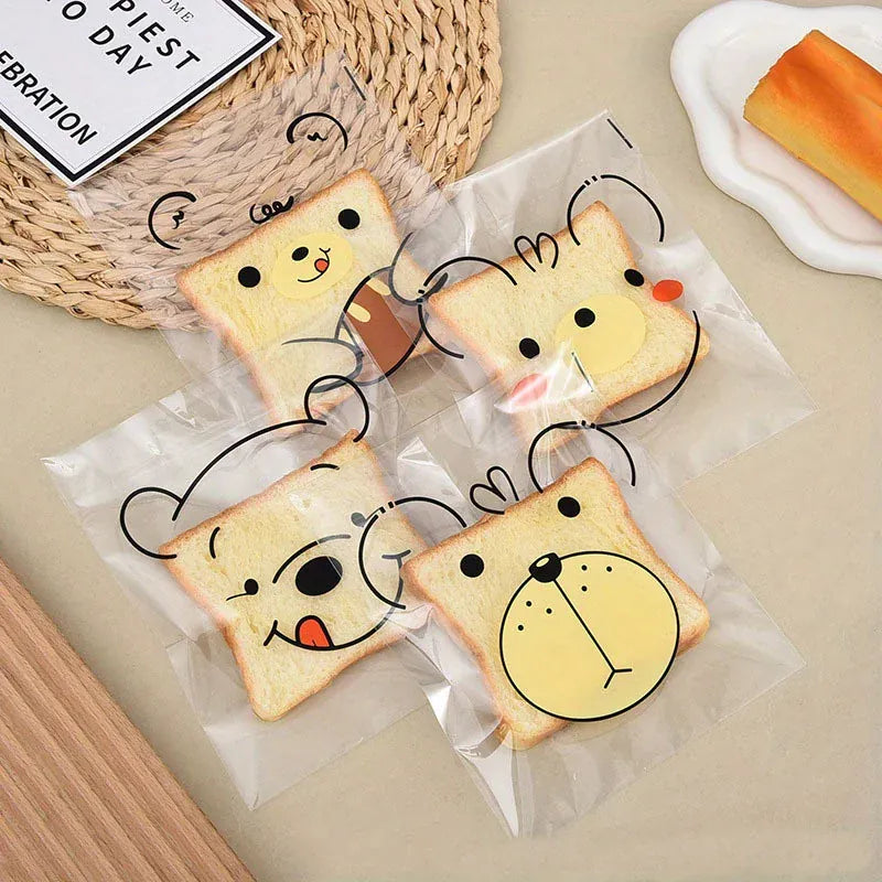Sachets OPP Auto-adhésifs Animaux - Lot de 100 ssj
