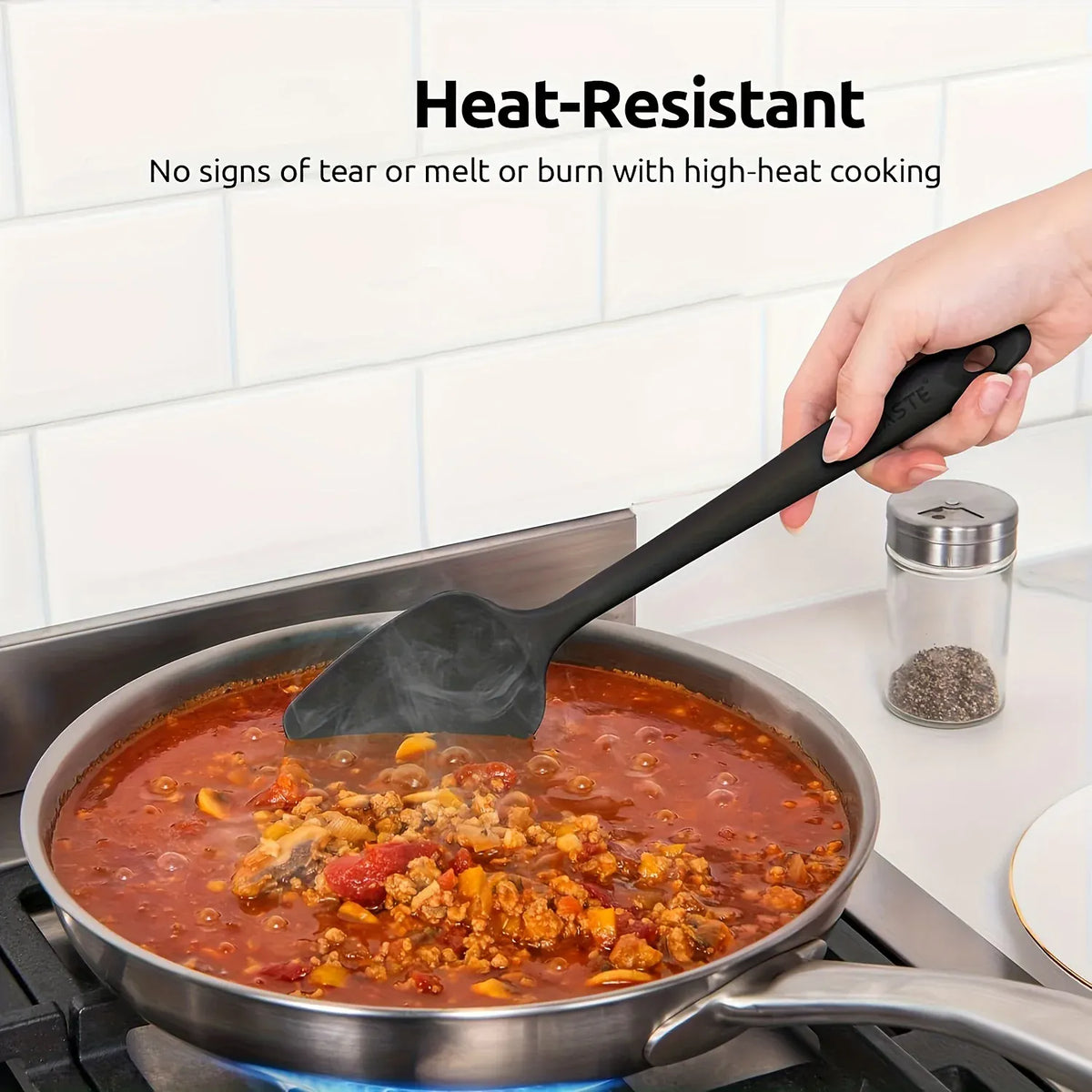 Set Spatules Silicone 4 pièces Résistantes à la Chaleur pour Cuisine spatule en silicone
