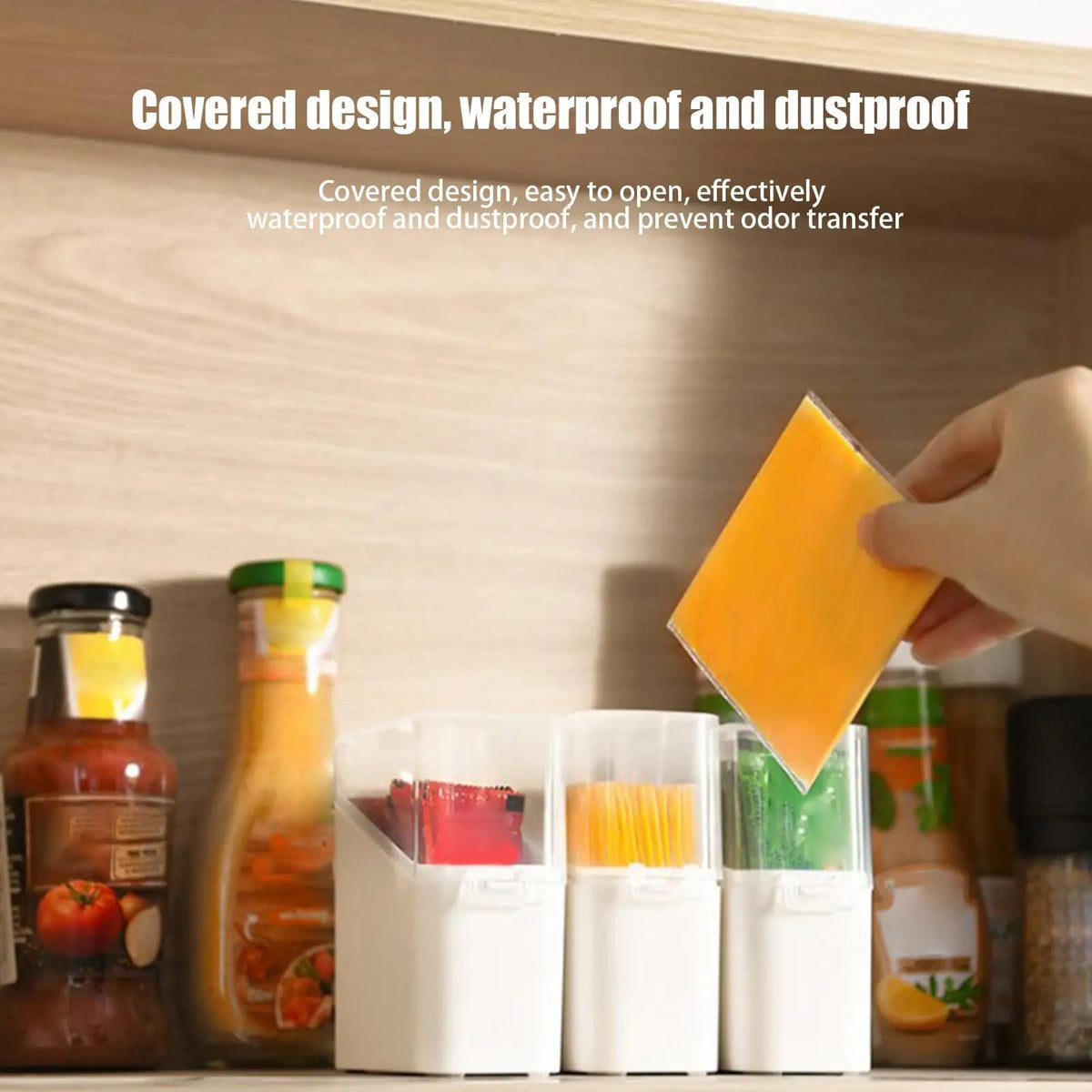Boîte hermétique de rangement pour fromage | Organiseur frigo transparent