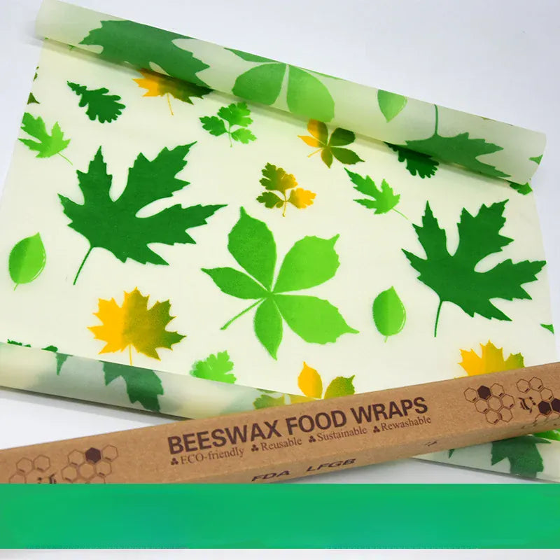 Film Alimentaire Cire d'Abeille Réutilisable Lot de 3 Feuilles Eco-Responsables far
