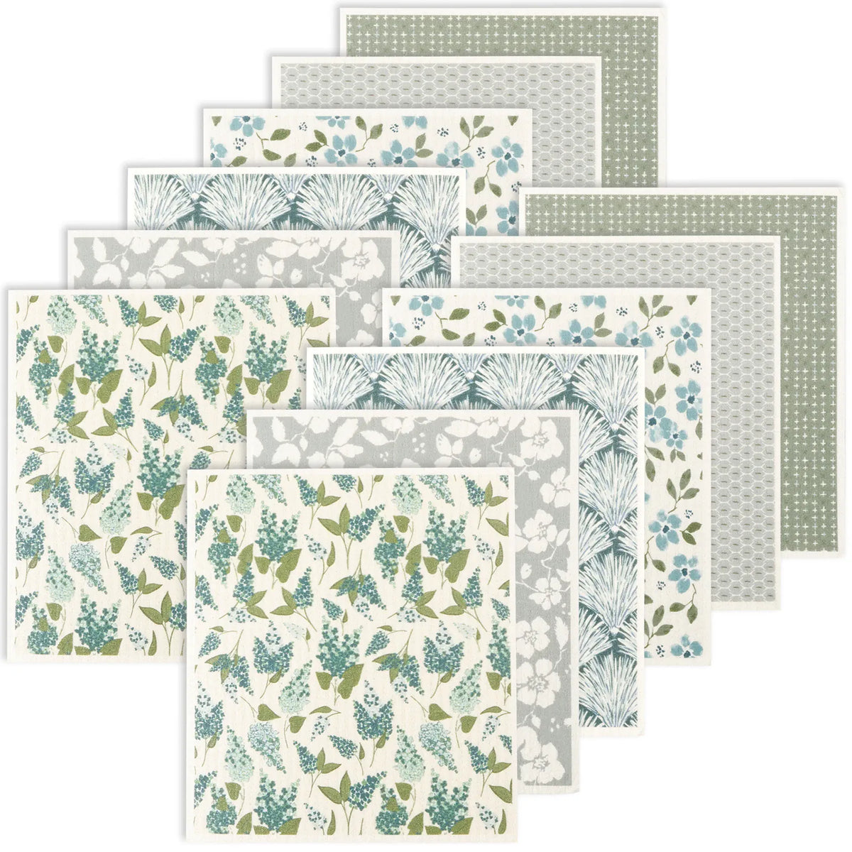 Torchons en Coton Cellulosique Absorbants - Lot de 6 Pièces