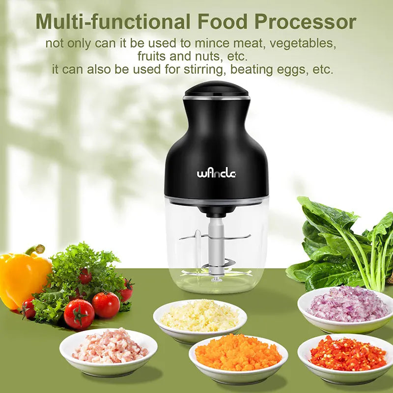 Hachoir Électrique 350W 0,6L — Viande, Légumes, Fruits — One-Touch hachoir electrique