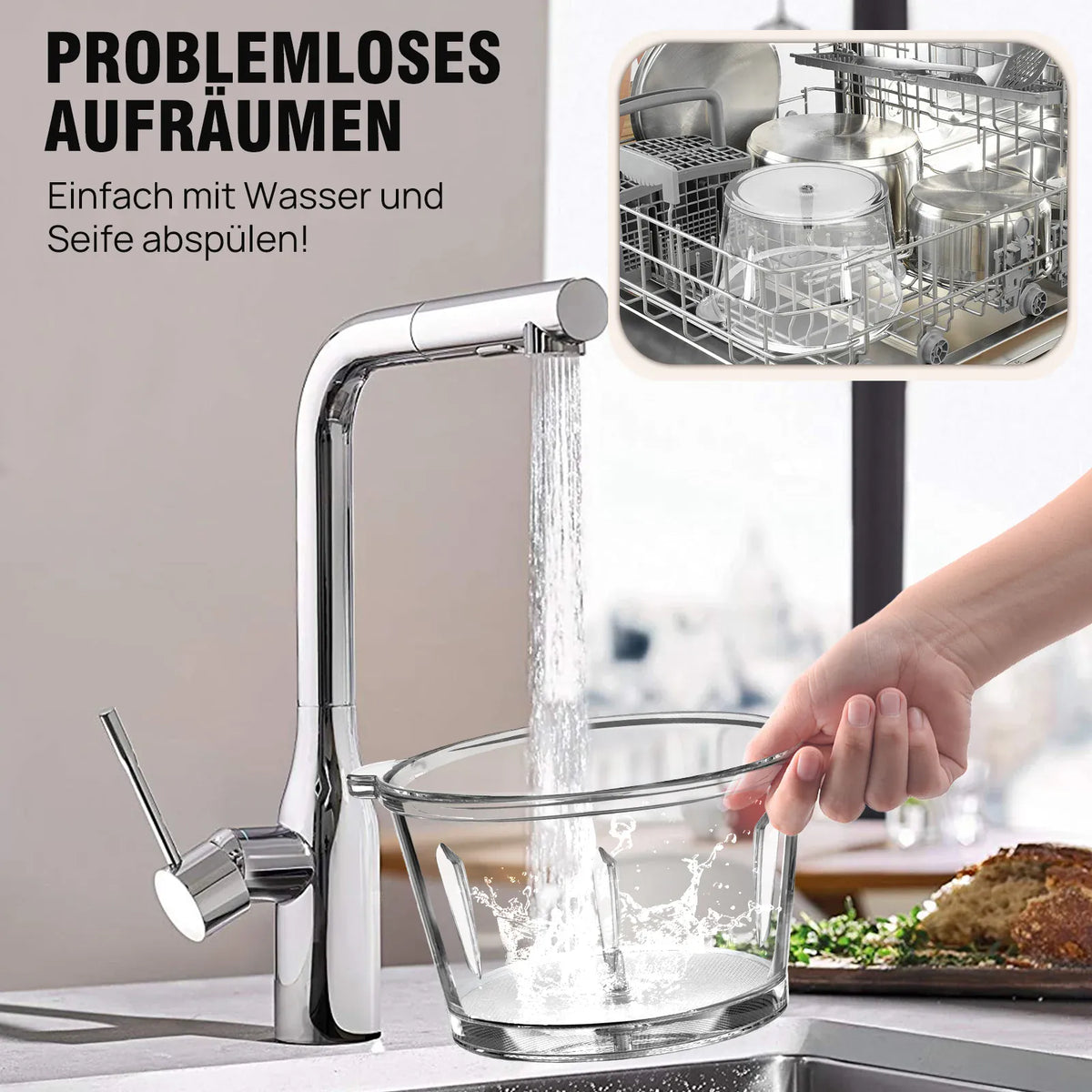 Hachoir Électrique Multifonction 300 W — Bol en Verre 2 L, 4 Lames Inox, 2 Vitesses hachoir electrique