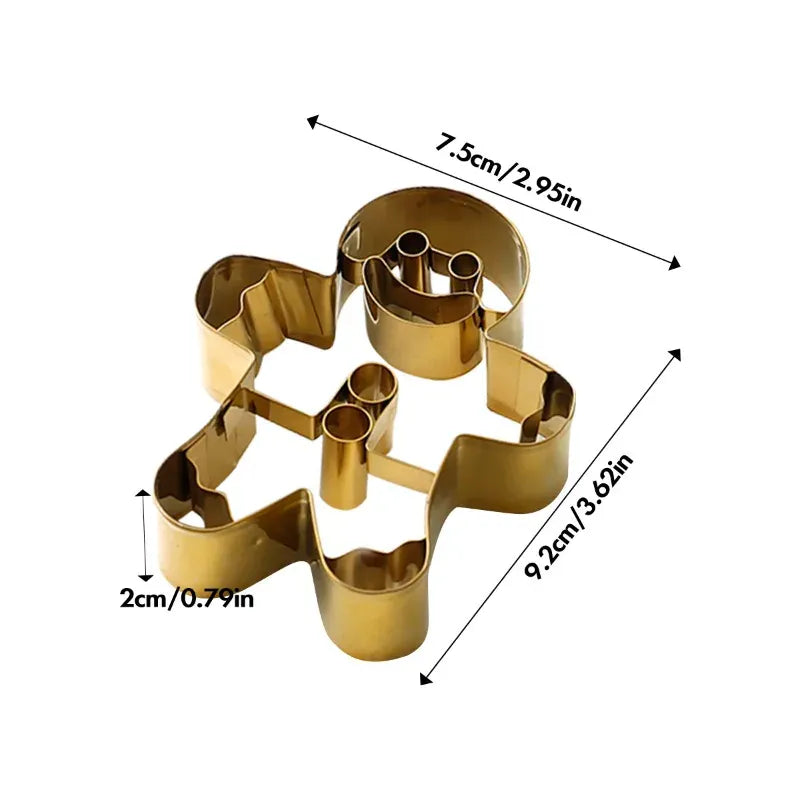 Emporte-pièces de Noël en Acier Inoxydable – Set de 6 Formes Festives emportepieces