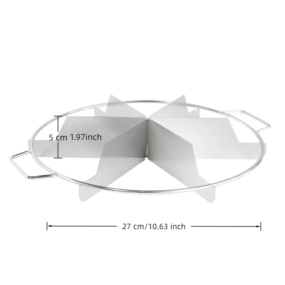 Coupe-gâteau en acier inoxydable - Marqueur de portions pour 10 parts
