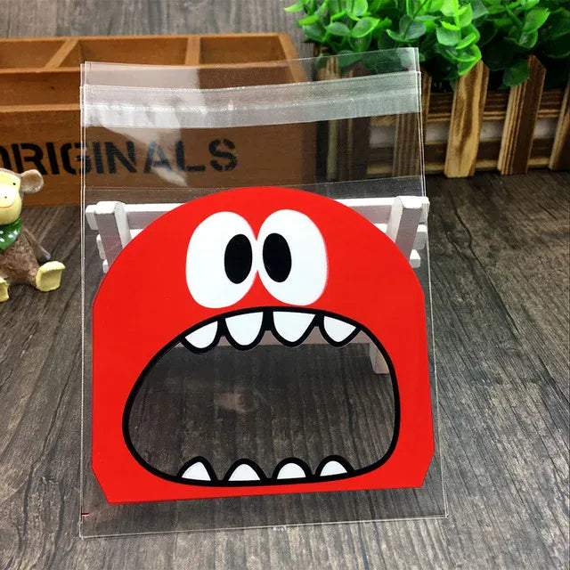 Sachets Emballage Apéritif Cartoon Lot de 100 Pièces 10x15cm