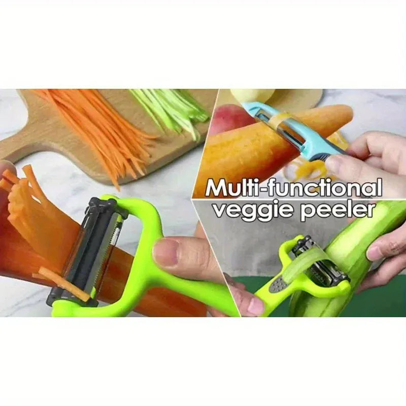 Éplucheur Multifonction 3 en 1 en Acier Inoxydable | Outils de Cuisine eplucheurs
