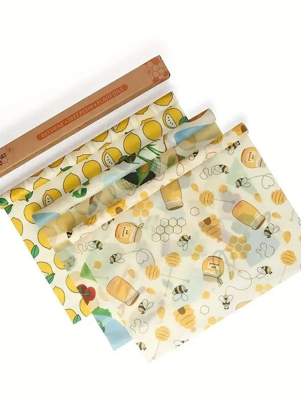 Film Alimentaire Cire d'Abeille Réutilisable 100x30 cm - Lot de 1 far