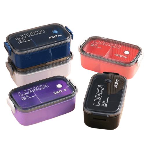 Lunch Box Hermétique 1000ml Plastique Résistant au Micro-ondes Lunchbox