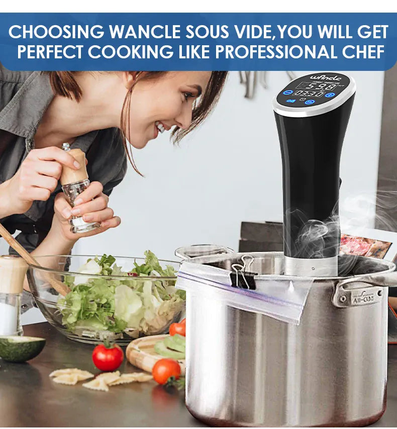 Cuiseur Sous Vide à Immersion 1100W Écran LCD Étanche IPX7 sv