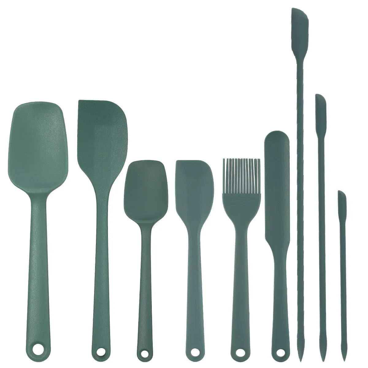 Set Ustensiles Silicone 6/9 Pieces Résistants Chaleur pour Pâtisserie spatule en silicone