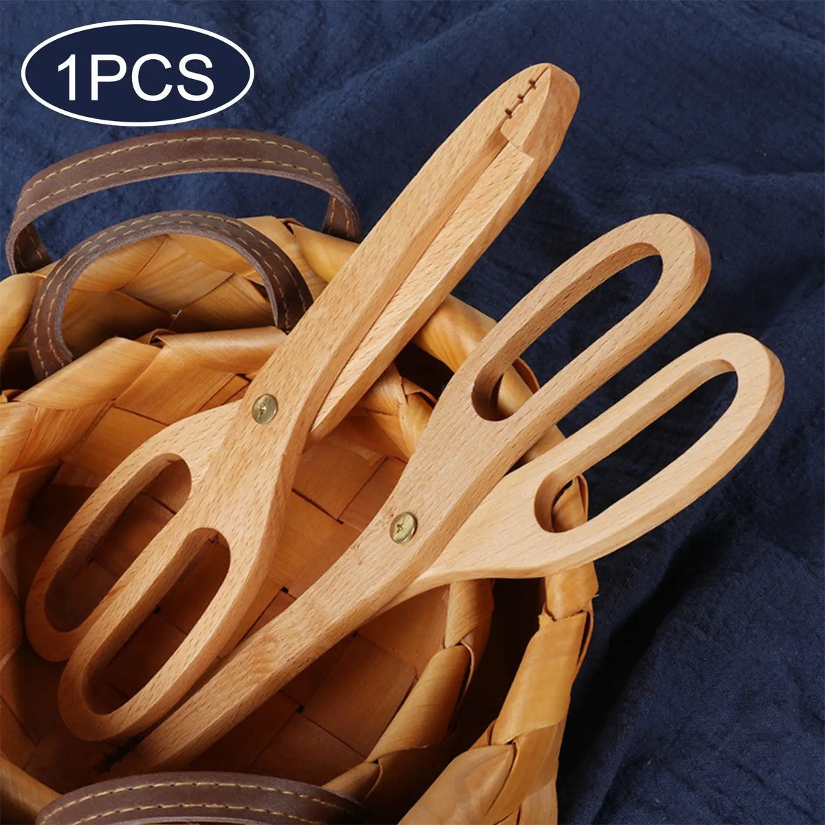 Pince de Cuisine en Bois | Utile et Antidérapante pour Salade