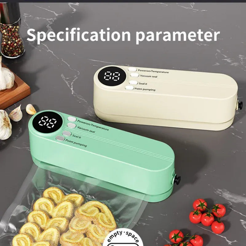 Scelleuse Alimentaire Portable Automatique pour Mise Sous Vide sv
