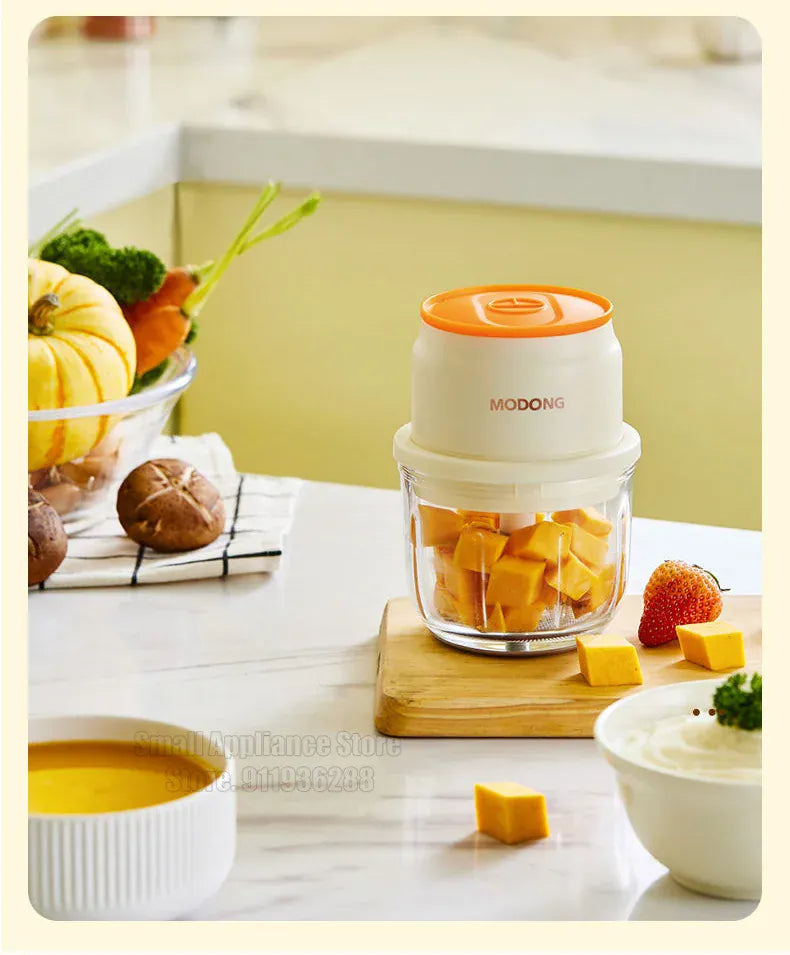 Hachoir Électrique Rechargeable 45W — Bol en Verre 150 / 250 / 300 ml hachoir electrique