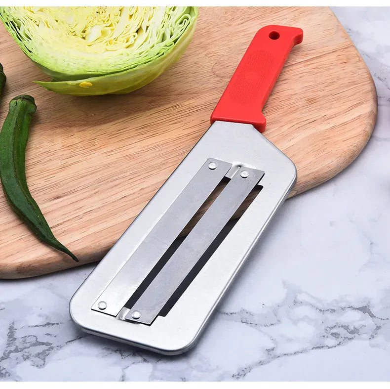 Coupe-légumes Inox Multifonction | Slicer Lame Plate Acier 2 pièces Coupe Légumes