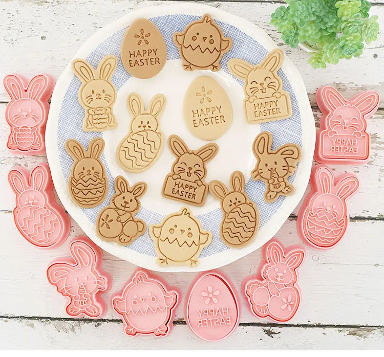 Emporte-pièces à Biscuits - Set de 8 Découpeurs en Plastique 3D emportepieces