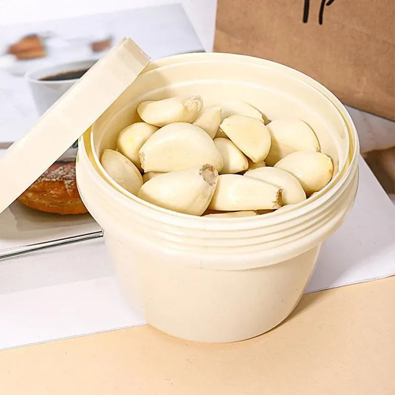 Bac de Rangement Frigo Hermétique pour Oignons Ail et Gingembre