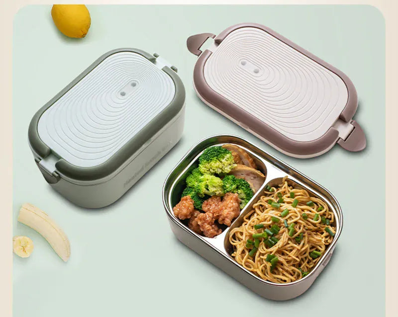 Lunch Box Chauffante Inox 1L 220V 18W | Boîte Chauffante Électrique lunchboxchauf