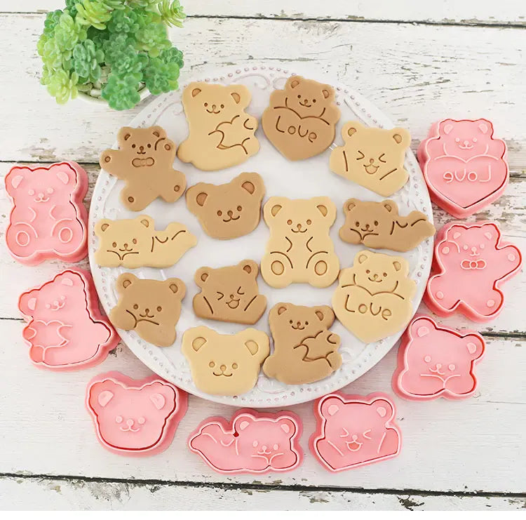 Emporte-pièces à Biscuits - Set de 8 Découpeurs en Plastique 3D emportepieces