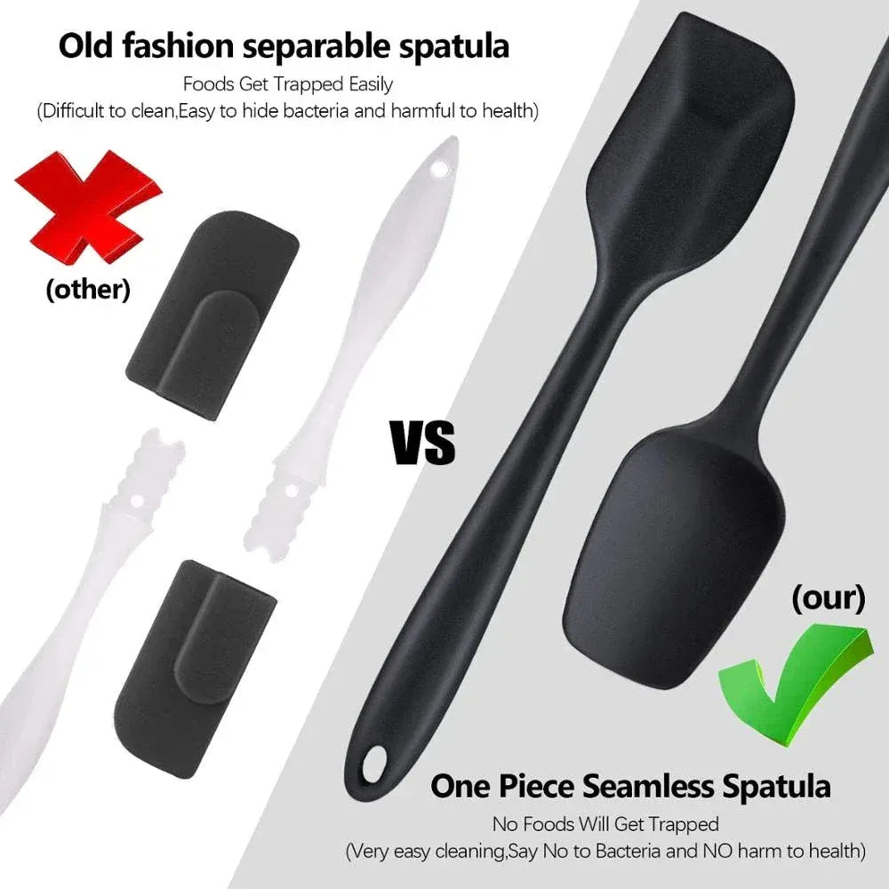 Set Spatules Silicone 6 Pieces | Résistantes à la Chaleur et Antiadhésives spatule en silicone