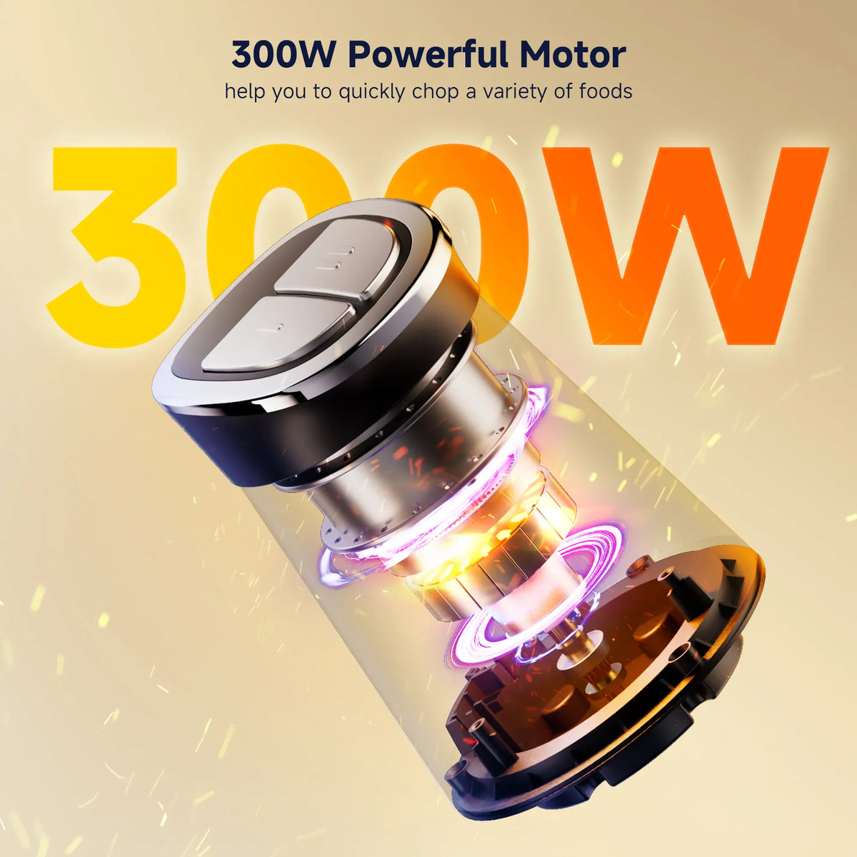 Hachoir Électrique 300W 3L — 2 Bols (Inox + Verre) et Lames Bi-Niveaux hachoir electrique