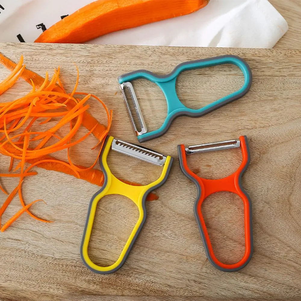 Eplucheur Multi-fonction Acier Inoxydable | Lot de 3 Outils Cuisine eplucheurs