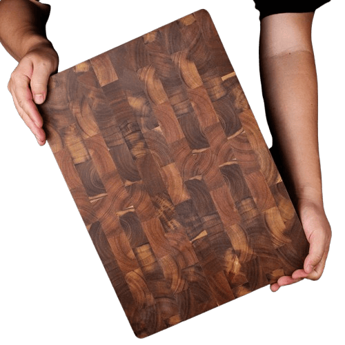 Planche à Découper Acacia Grain de Bout 32 × 22 cm — Double Face Anti-Fissure planche a decouper en bois