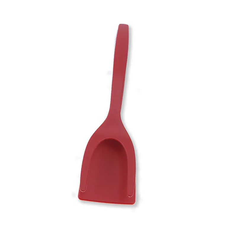 Spatule Silicone 2 en 1 Antidérappante pour œufs et crêpes spatule en silicone
