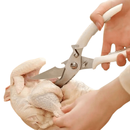 Ciseaux de cuisine inox multifonctions pour découpe viande et légumes ciseaux