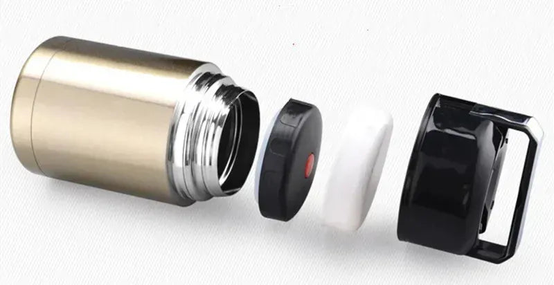 Thermos Alimentaire Inox — Isotherme 24h avec Pochette et Couverts lunchbox