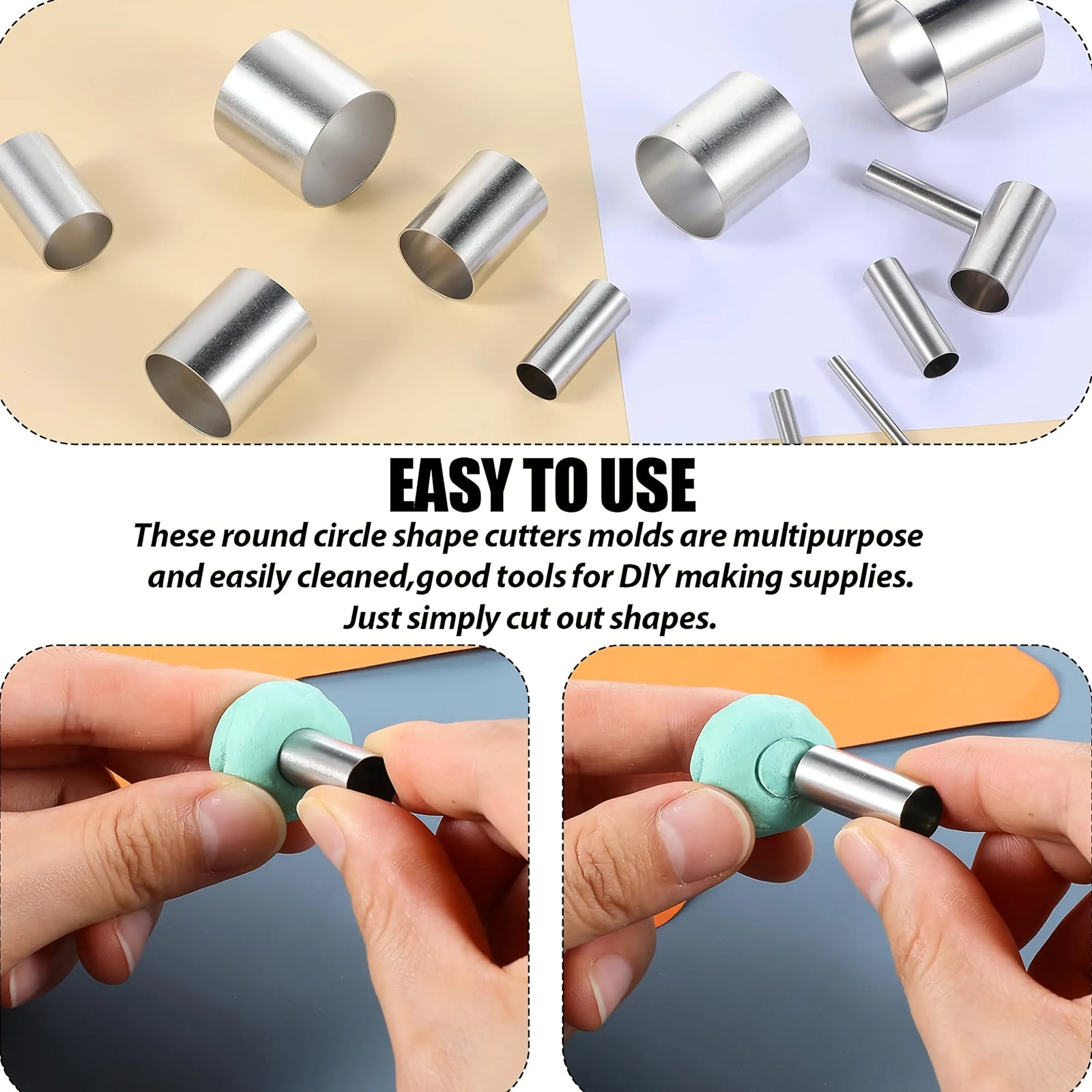 Emporte-pièces en acier inoxydable - Set de 12 outils cercles pâtisserie emportepieces