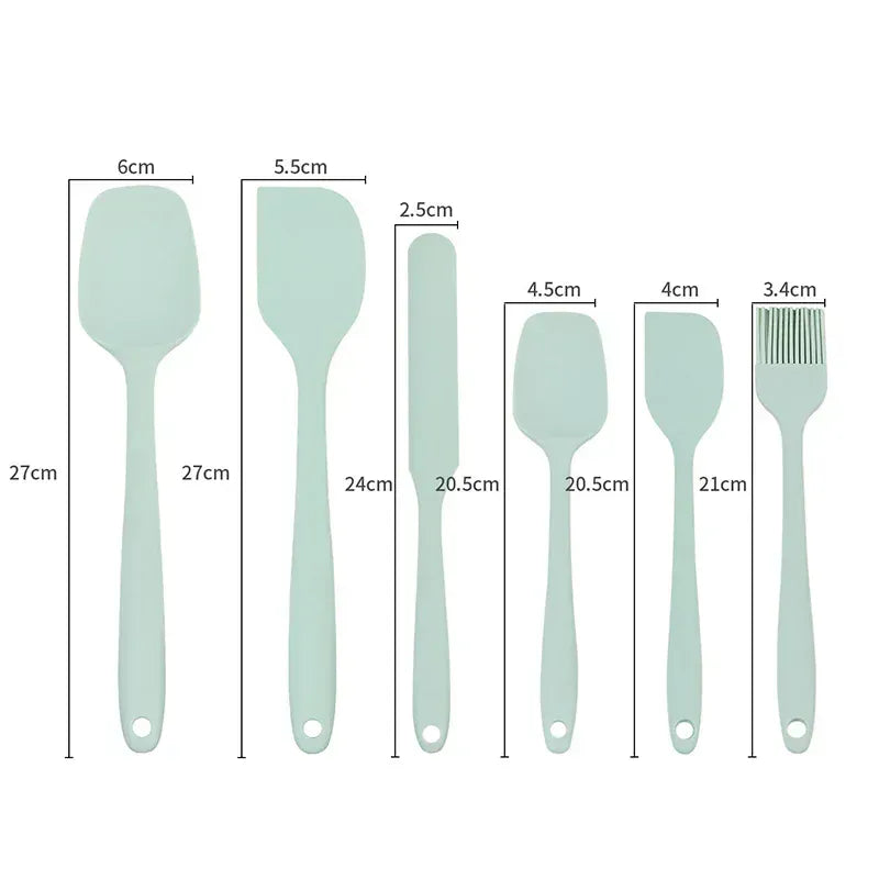 Set Spatules Silicone 6 Pièces Résistantes à la Chaleur pour Cuisine spatule en silicone