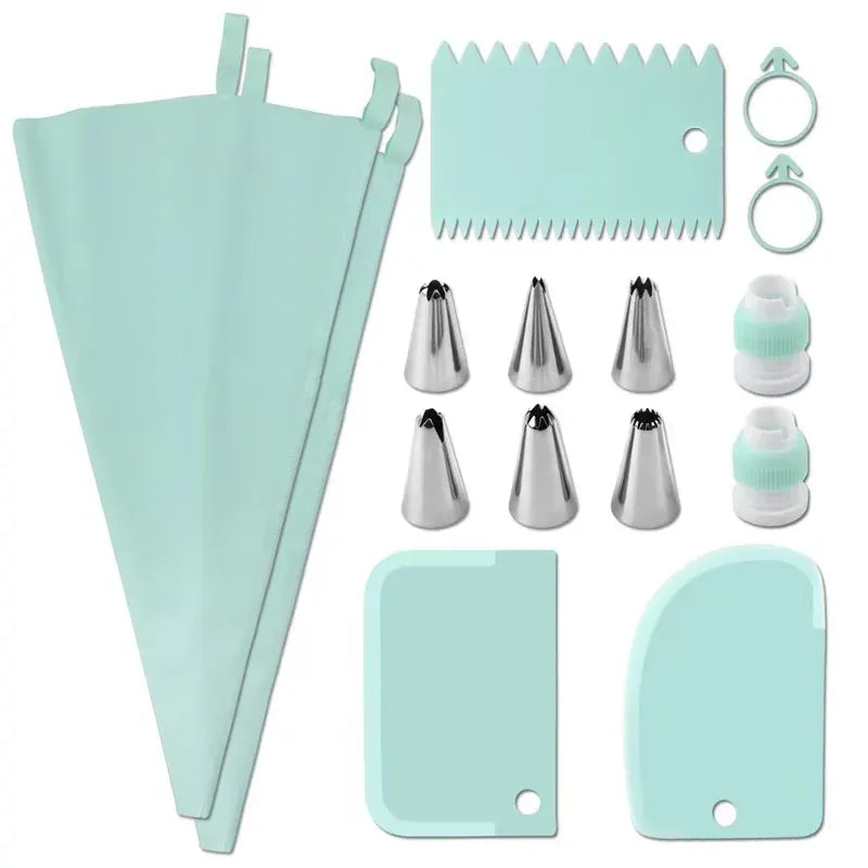 Set de 34 Douilles en Acier Inoxydable pour Décoration de Gâteaux douillepoche